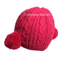 Promocionais Personalizado Pink Cute Girls Knit Beanie